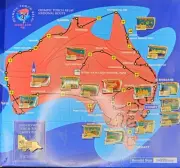 THE 2000 OLYMPIC Victoria TORCH RELAY PIN ALBUM (15 PINS INSIDE)
