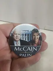 John Mccain and Sarah Palin 3" campaign Picture Button