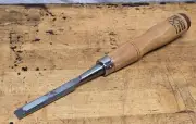 Vintage NOS Buck Bros 1/2" Firmer Chisel Wood Handle Unused