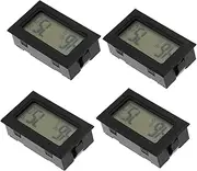 4Pcs Hygrometer Thermometer Accurate Indoor Temperature Gauge Easy to Read Compact Design for Home Office Garden and Indoor Use