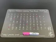 Japanese Katakana Acrylic Learning Trace Board - With Maker | Education | Child