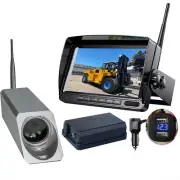 Digital Wireless 7" Monitor+Wireless Forklift Front View Camera+9600mA Battery