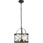 Copper Brown Farmhouse Glass Shades Pendant Chandelier Dining Room Kitchen Light