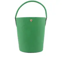 在飛比找環球Online優惠-【LONGCHAMP】EPURE 牛皮釦式手提水桶包(綠色)