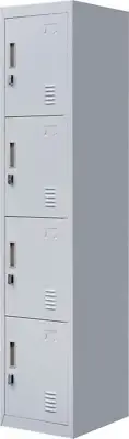 NNEDSZ lock 4 Door Locker for Office Gym Grey