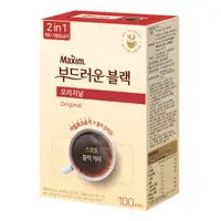 在飛比找Coupang 酷澎優惠-Maxim 麥心 2合1原味即溶黑咖啡隨身包