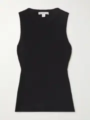[James Perse] James Perse - Ribbed Stretch-supima Cotton Tank - Black - 3 3 Black
