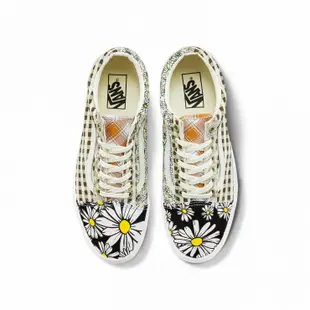 VANS OLD SKOOL 腰果花 小雛菊 拼接 格紋 帆布 低幫休閒滑板鞋VN0A7Q2J420男女鞋