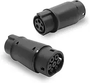 EVCARS EV Charger Adapter Type 1 to Type 2, SAE J1772 Adaper Type 2 to IEC 62196, Car Charger Converter, Easy Carry and Use, 32A