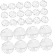 Abaodam 30pcs Box Built-in Rattle Rattle Girl Rattles Doll Rattles Rattle Newborn Rattle Doll Rattle Bed Rattle Transparent Plastic