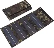 40W Solar Panel Charging Bag, Foldable Monocrystalline Solar Panel Charger with USB Interface for Laptop Outdoor Camping Hiking Emergency Charging (Camouflage)