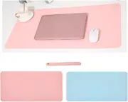Desk Mat Large Mouse Pad 80x40cm Waterproof Mouse Keyboard Mat Pink Blue