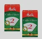 2~ #2 Melitta CONE Coffee Filters #2 100ct White Manual Makers Ready Set Joe