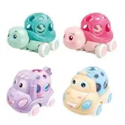 Friction Toy Animal Sliding Car Play Vehicle Toddlers Fine Motor Skill Toy 4PCS