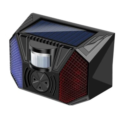 Solar Alarm Security With Motion Detection And LED Flashing Warning Lights