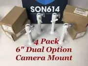 Mount Bracket For Camera W/ 6" Dual Option Wall Ceiling & T-Rail Lot of 4 NEW!