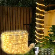 26FT LED Rope Lights Indoor Outdoor, Warm White Waterproof for Patio, Stairca...