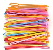 Baxnore 1000PCS Large Eye Plastic Sewing Needles, Yarn Needles Darning Needle, Learning Needles, Colorful Sewing Needle for Sewing Hand Made Crafts