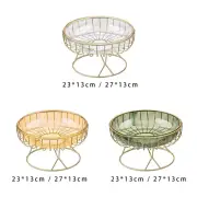 Metal Wire Fruit Basket Removable Vegetable Bread Snacks Basket Holder for Party