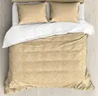 Duvet Cover Sets, Continuous Repetitive Pattern with Blobs Brush Strokes Earth