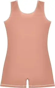 [ODAWA] Girls Gymnastics Leotards Dark Salmon Kids Tumbling Unitard, Gymnastics Leotards for Girls