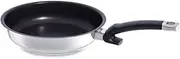 [Fissler] Protect steelux Premium/Stainless-Steel Fry-Pan (9.5", Ø 24 cm) Coated Frying-Pan, Non-Stick - Induction