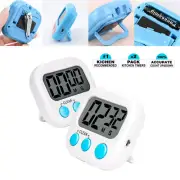 Digital Kitchen Timer Magnetic Cooking LCD Large Count Down Clear Loud Alarm x2