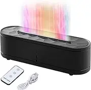 Flame Humidifier,260ml Personal Humidifier with 7 Color Light | 3-Gear Timing Flame Scent Diffuser with Remote Control for Bedroom Bedside Travel Dorm