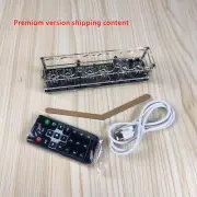 DC5V 6-bit IN-12 Glow Tube Clock IN12 Nixie Clock Base，6 Tubes is Optionalrg