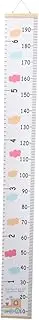 UTHCLO Train Pattern Height Measurement Ruler Hanging Wall Decal for Canvas Growth Chart Adorable Nursery Decor for Boys and Easy to Install