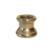New Turned Brass Lamp Neck, Nickel Plated Finish 1/8 IP Slip, 11/16" Ht. #BN949N