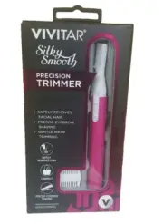 New in Box Vivitar Silky Smooth Precision Compact Trimmer Shaver Pink