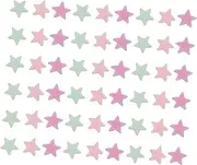 CORHAD 10pcs Pentagram Soft Clay Sprinkles Edible Cake Decorations DIY Craft Glitter Nail Art Bows for Christmas
