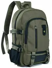 Hiking Backpack Men Canvas Large Backpack Rucksack Work Sports Travel Hiking