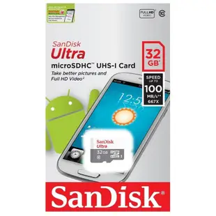 公司貨 SanDisk 32G microSD SDHC C10手機 平板 行車紀錄器記憶卡