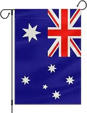 PTEROSAUR Australia Garden Flag, Australian National Flags, 12x18 Inch Double Sided Burlap for House Lawn Indoor Outdoor Décor