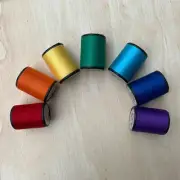 Rainbow Colors Set Sewing Thread All Purpose Spun Polyester 600 Yards DIY Craft