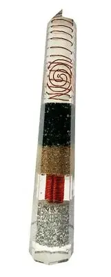 Black Tourmaline Orgonite Obelisk Generator Crystal Orgone EMF Protection Energy
