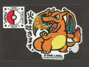 Charizard #006 B Side Label Pokemon Sticker UV & Water Resistant