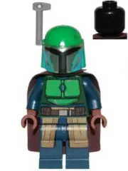 LEGO® Minifig sw1078 - Mandalorian Tribe Warrior - Female, Dark Brown Cape