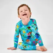 Little Sleepies Disney Finding Nemo Nemo’s Reef LS Pants PJ Set Size 12/14