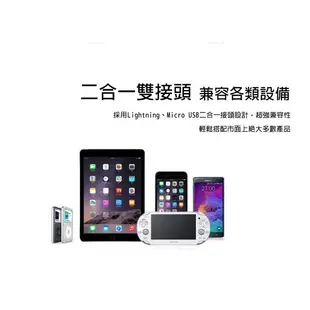 2合1 手機 USB 充電線/電源線/供電線/APPLE iPhone 8/7/6/6S PLUS (10折)