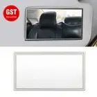 2xStainless Steel Cosmetic Mirror Car Sun Visor Makeup Mirror (110x65mm)