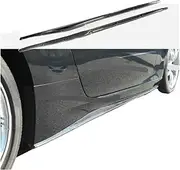 Car Styling Compatible for Nissan 370Z 2009 On Carbon Fiber Side Skirt Z34 Door Sill Panel Fiberglass Extension Lip FRP Unpainted Splitter