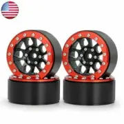 4PC 1.9" Alloy Beadlock Wheel Rim For 1/10 Axial SCX10 CC01 D90 90046 RC Crawler