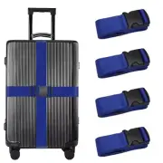 Luggage Straps for Suitcases TSA Approved Suitcase Straps Adjustable Blue