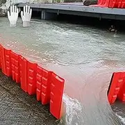 Door Dam Flood Barrier,Flood Protection Barrier,Easy to Install and Remove Emergency Block(4pcs)