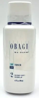 Obagi Nu-Derm Toner 2 AM PM 6.7 fl oz 198 ml Facial Toner Large New Sealed