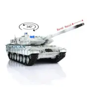 Henglong German Leopard2A6 RTR RC Tank 1/16 7.0 Snow Barrel Recoil 3889 BB Smoke
