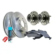 Rear Wheel Bearing Hub Ass + Brake Rotor Pad Kit for Mitsubishi Lancer CH AT ABS